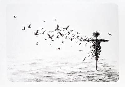 Lot 195 - Pejac (Spanish 1977-), 'Scattercrow', 2017