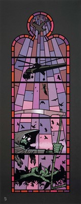 Lot 84 - Jamie Hewlett (British 1968-), 'Stain Glass Small Window Right', 2005