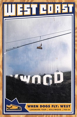 Lot 275 - Skewville (Collaboration), 'When Dogs Fly: West', 2004