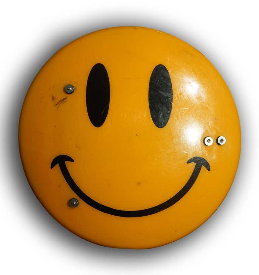Lot 190 - James Cauty (British 1956-), 'Smiley Riot Shield (Second Edition), 2014