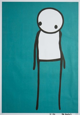 Lot 239 - Stik (British 1979-), 'Don't Panic', 2011 (Signed & Un-Folded)