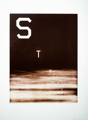 Lot 134 - Ed Ruscha (American 1937-), 'Stranger', 1983