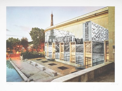 Lot 89 - JR (French 1983-), 'JR Au Palais De Toyko, 29 Aout 2020, 6H42', 2022