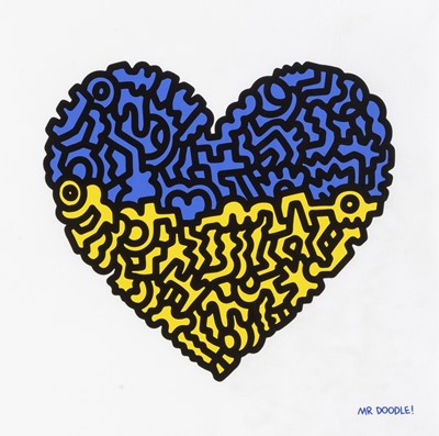 Lot 72 - Mr Doodle (British 1994-), 'Doodle For Ukraine', 2022