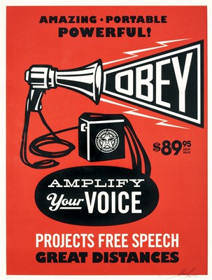 Lot 272 - Shepard Fairey (American b.1970), 'Obey Megaphone', 2010