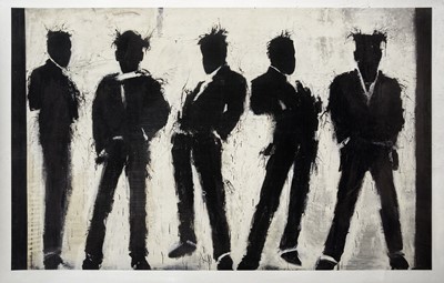Lot 319a - Richard Hambleton (Canadian 1952-2017), '5 Shadow Figures', 2017