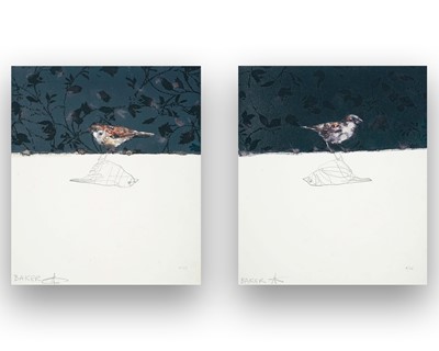 Lot 11 - Charming Baker (British 1964-), 'Love Birds I & II', 2019