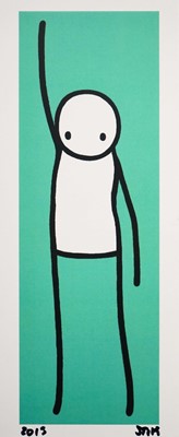 Lot 252 - Stik (British 1979-), 'Liberty (Teal Showcard)', 2013