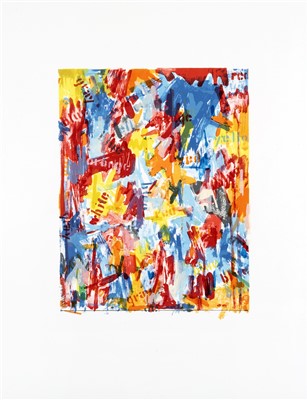 Lot 57 - Jasper Johns (American b.1930), 'False Start I, Flase Start II & Painting With Two Balls I', 1962