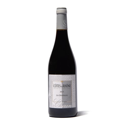 Lot 104 - 12 bottles 2015 Cotes du Rhone Les Dentelles  Y Cheron