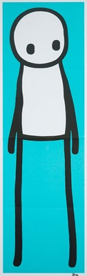 Lot 253 - Stik (British 1979-), ‘Standing Figure (Book) (Teal)’, 2015