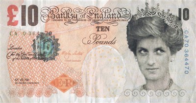 Lot 129 - Banksy (British b.1974), ‘Di-Faced Tenner’, 2004