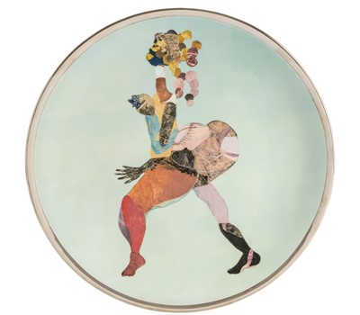 Lot 98 - Tschabalala Self (American 1990-), 'Sapphire Plate', 2017