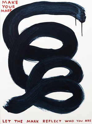 Lot 43 - David Shrigley (British 1968-), 'Make Your Mark', 2020