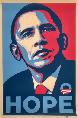 Lot 199 - Shepard Fairey (American 1970-), 'Hope (Transparency)', 2008