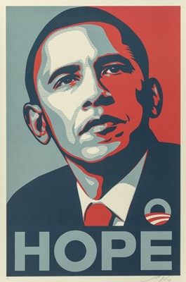 Lot 200 - Shepard Fairey (American 1970-), 'Hope', 2008