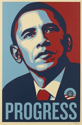 Lot 201 - Shepard Fairey (American 1970-), 'Progress', 2008