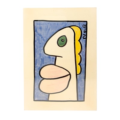 Lot 259 - Thierry Noir (French 1958-), 'Original Handgemalte Postkarte'