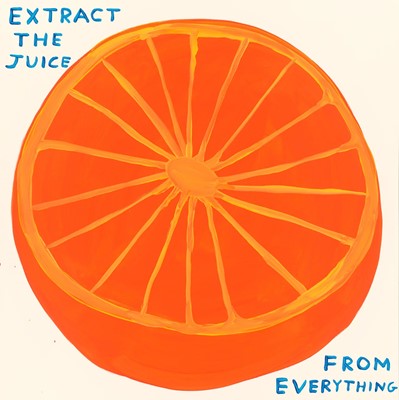 Lot 42 - David Shrigley (British 1968-), 'Extract The Juice From Everything', 2023