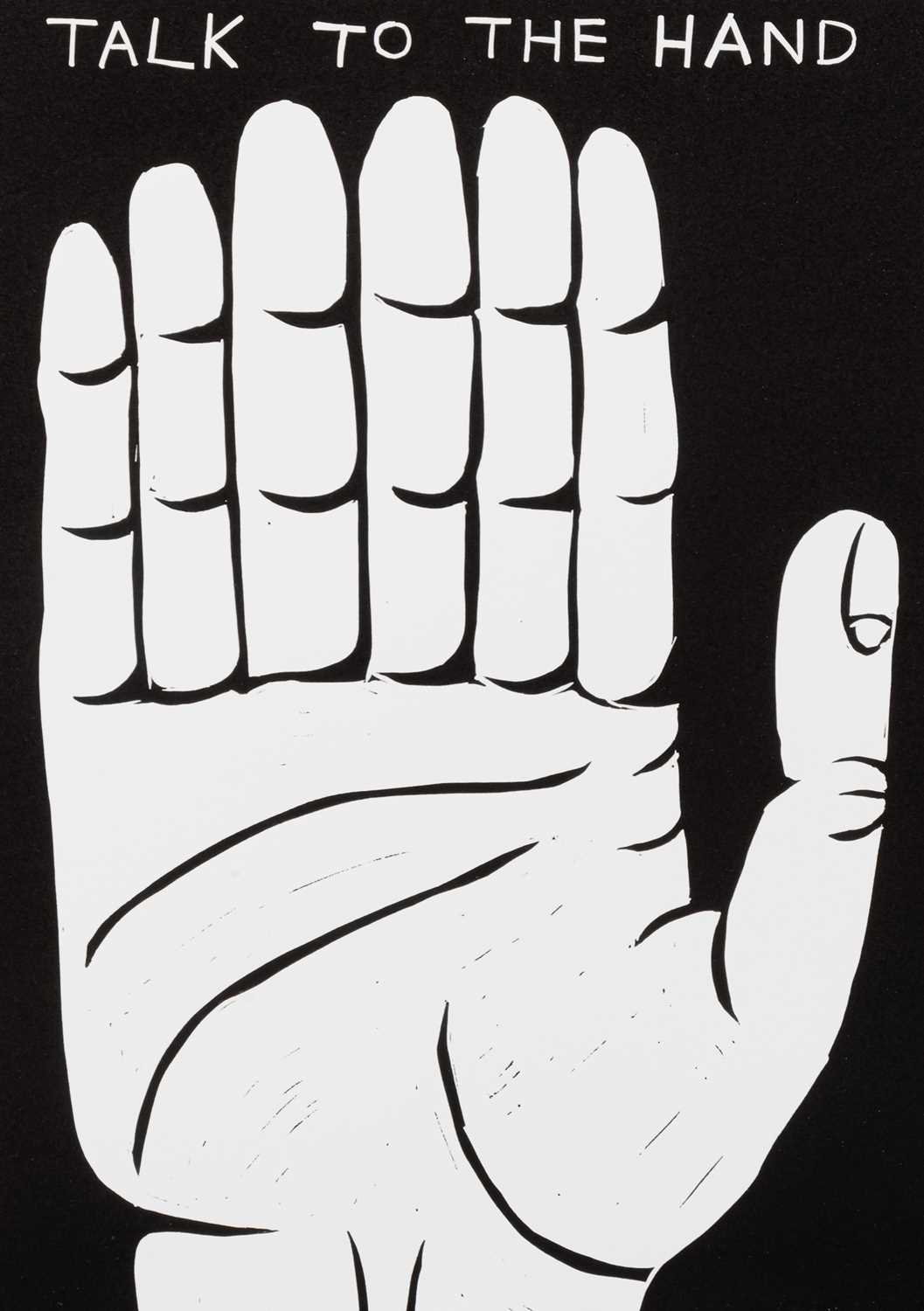 Lot 25 - David Shrigley (British 1968-), 'Talk To The Hand', 2021
