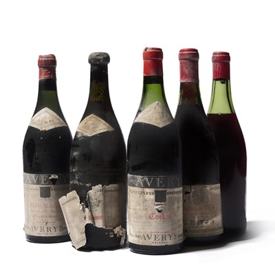 Lot 79 - 5 bottles Mixed Avery's of Bristol Red Burgundies