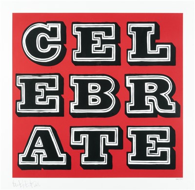Lot 135 - Ben Eine (British b.1970), 'Celebrate - Vandal', 2016