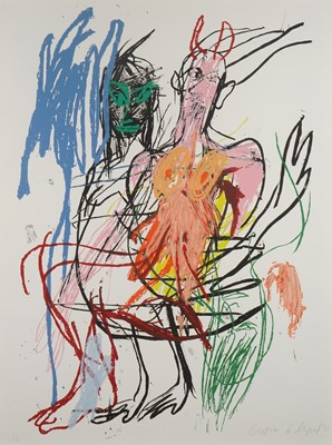 Lot 116 - Cristina de Miguel  (Spanish 1987-), 'Two Figures In The Wind', 2022