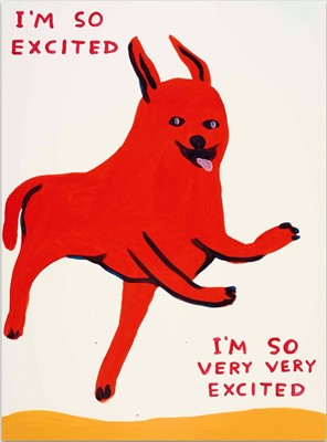 Lot 131 - David Shrigley (British 1968-), 'Untitled (I'm So Excited)', 2022