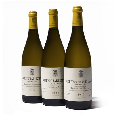 Lot 89 - 3 bottles 2012 Corton-Charlemagne Bonneau du Martray
