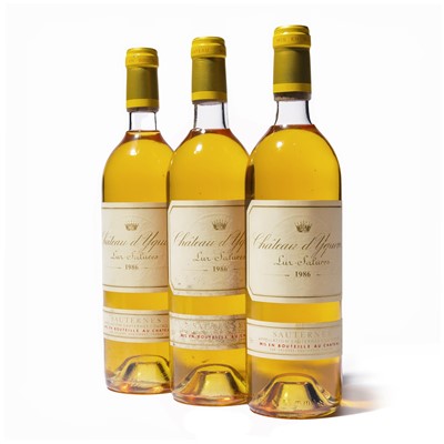 Lot 75 - 3 bottles 1986 Ch d'Yquem