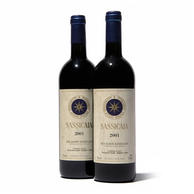 Lot 155 - 2 bottles 2001 Sassicaia