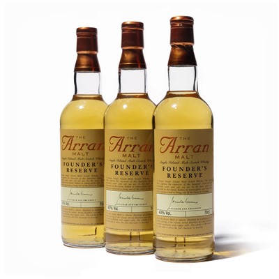 Lot 209 - 3 bottles The Arran Malt Founders Reserve