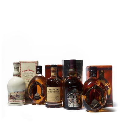 Lot 218 - 5 bottles Mixed Blended Scotch Whisky