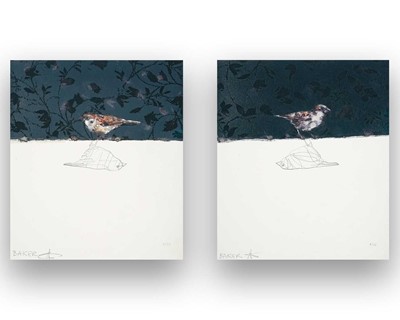 Lot 10 - Charming Baker (British 1964-), 'Love Birds I & II', 2019