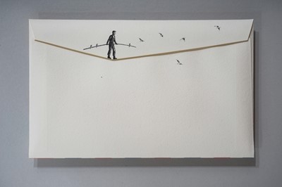 Lot 219 - Pejac (Spanish 1977-), 'Love Letter (Hand Finished Edicioń Especial)', 2018