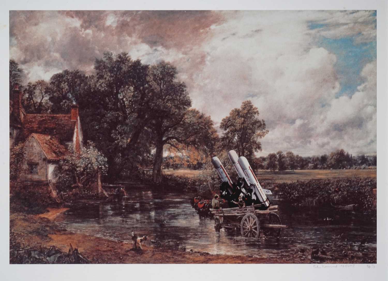 Lot 53 - Peter Kennard (British 1949-), 'Haywain With Cruise Missiles', 1980/2010