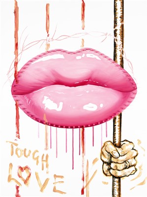 Lot 361 - Sara Pope & Ronnie Wood (Collaboration), 'Tough Love (Forbidden)', 2019, unique