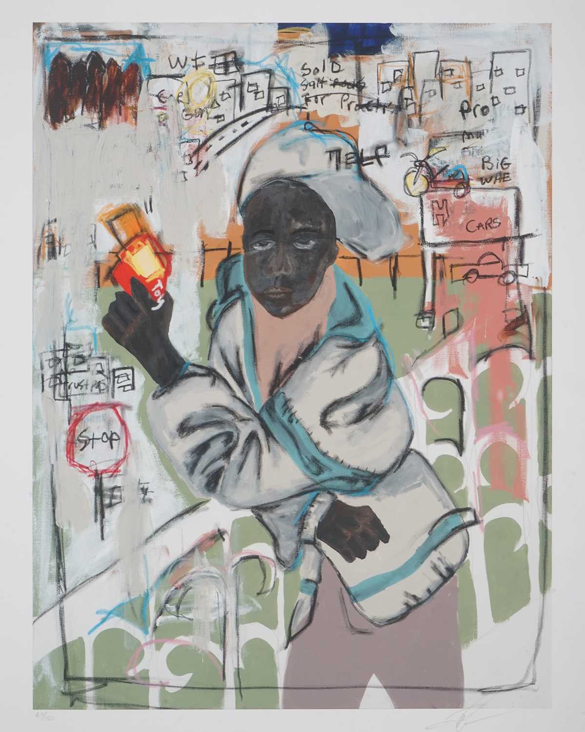 Lot 35 - Jammie Holmes (American 1984-), 'Pop Gun', 2020