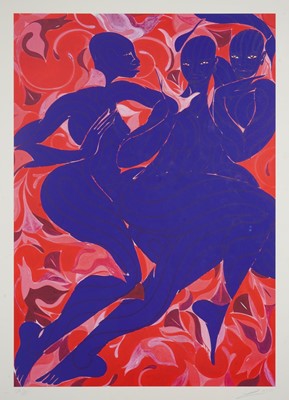 Lot 187 - Tunji Adeniyi-Jones (British 1992-), 'Violet Dance', 2021