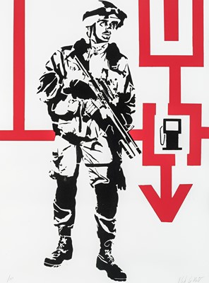 Lot 235 - Blek Le Rat (French 1951-), 'Shock & Awe', 2007