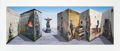 Lot 174a - Patrick Hughes (British 1939-), 'Banksee', 2019