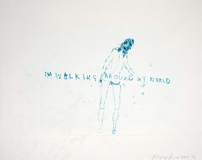 Lot 142 - Tracey Emin (British 1963-), 'Walking Around My World', 2011