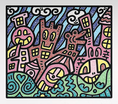 Lot 163 - Mr Doodle (British 1994-) 'Pretty City', 2023