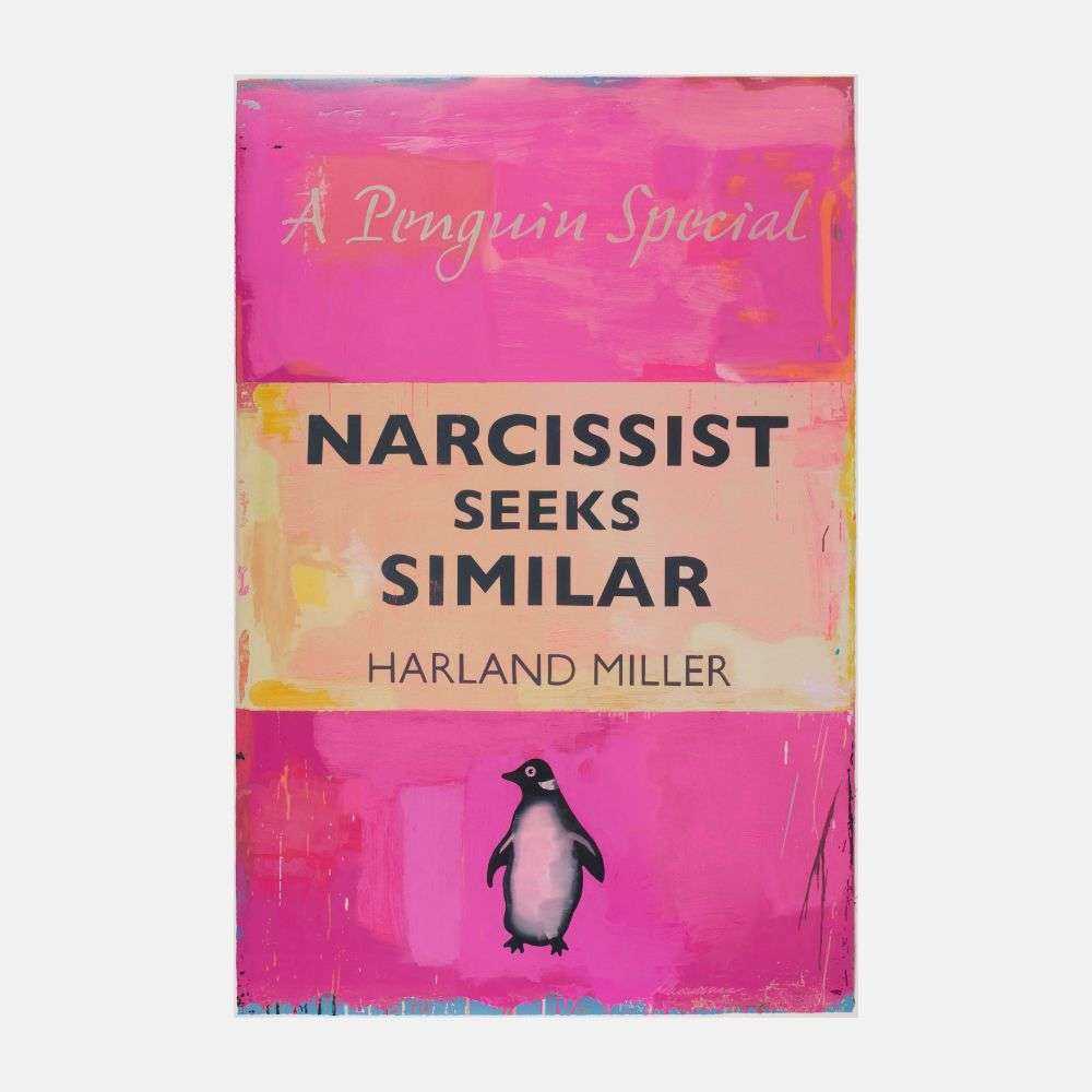 Lot 113 - Harland Miller (British 1964-), 'Narcissist Seeks Similar (Large)', 2021
