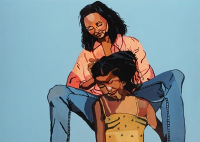 Lot 62 - Joy Labinjo (British 1994-), 'Wash Day', 2021