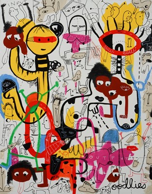 Lot 45 - Joi Murugavell (Australian 1973-), 'Walk In The Park', 2016