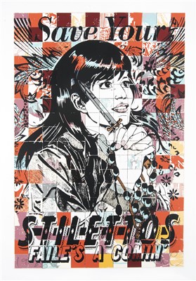 Lot 215 - Faile (Collaboration), ‘Save Stilettos’, 2012