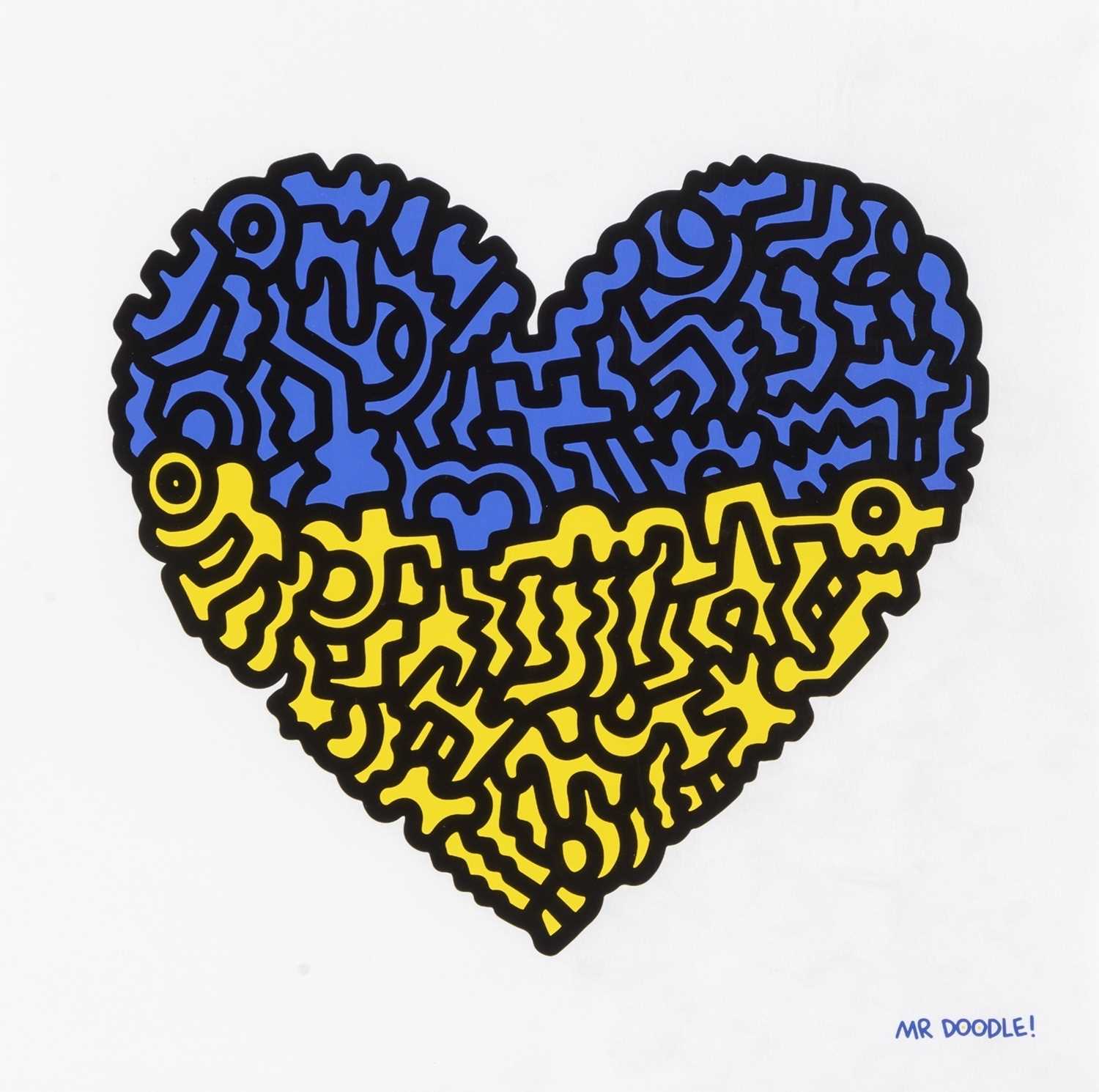Lot 73 - Mr Doodle (British 1994-), 'Doodle For Ukraine', 2022