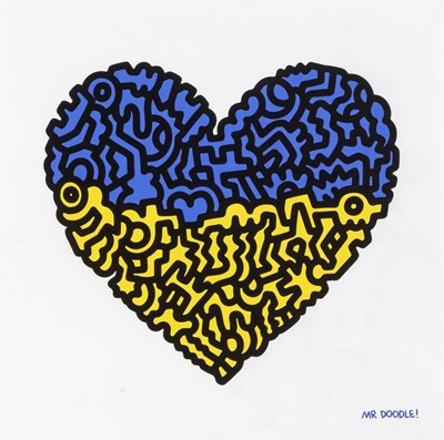 Lot 81 - Mr Doodle (British 1994-), 'Doodle For Ukraine', 2022