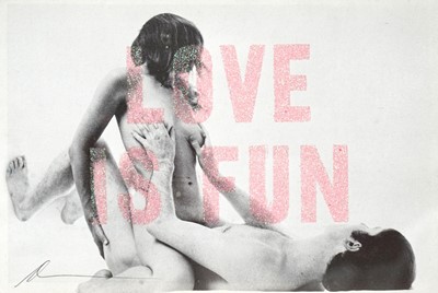 Lot 23 - Dave Buonaguidi (British), 'Love Is Fun (Pink Glitter)', 2018